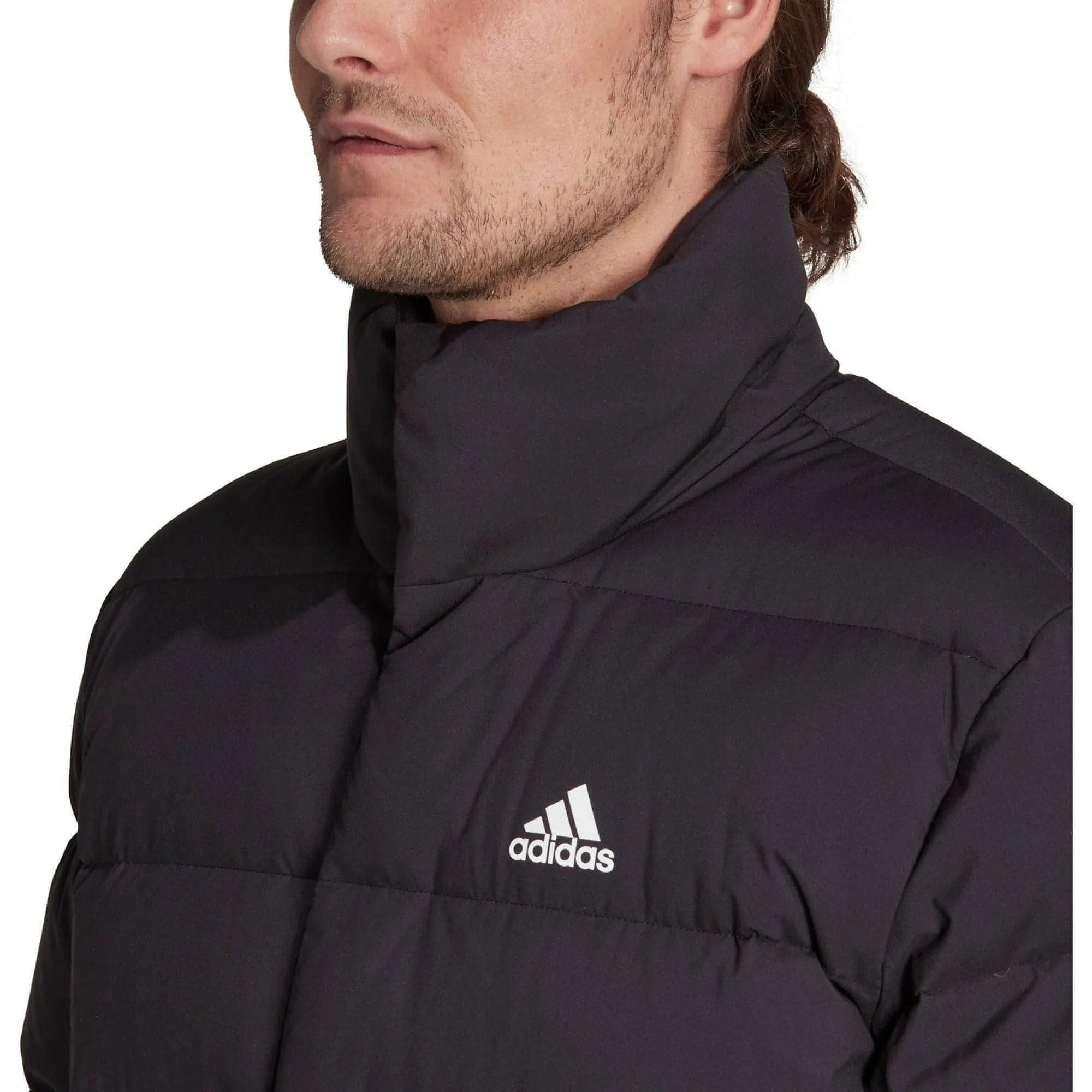 adidas Helionic Mid-Length Mens Down Jacket - Black