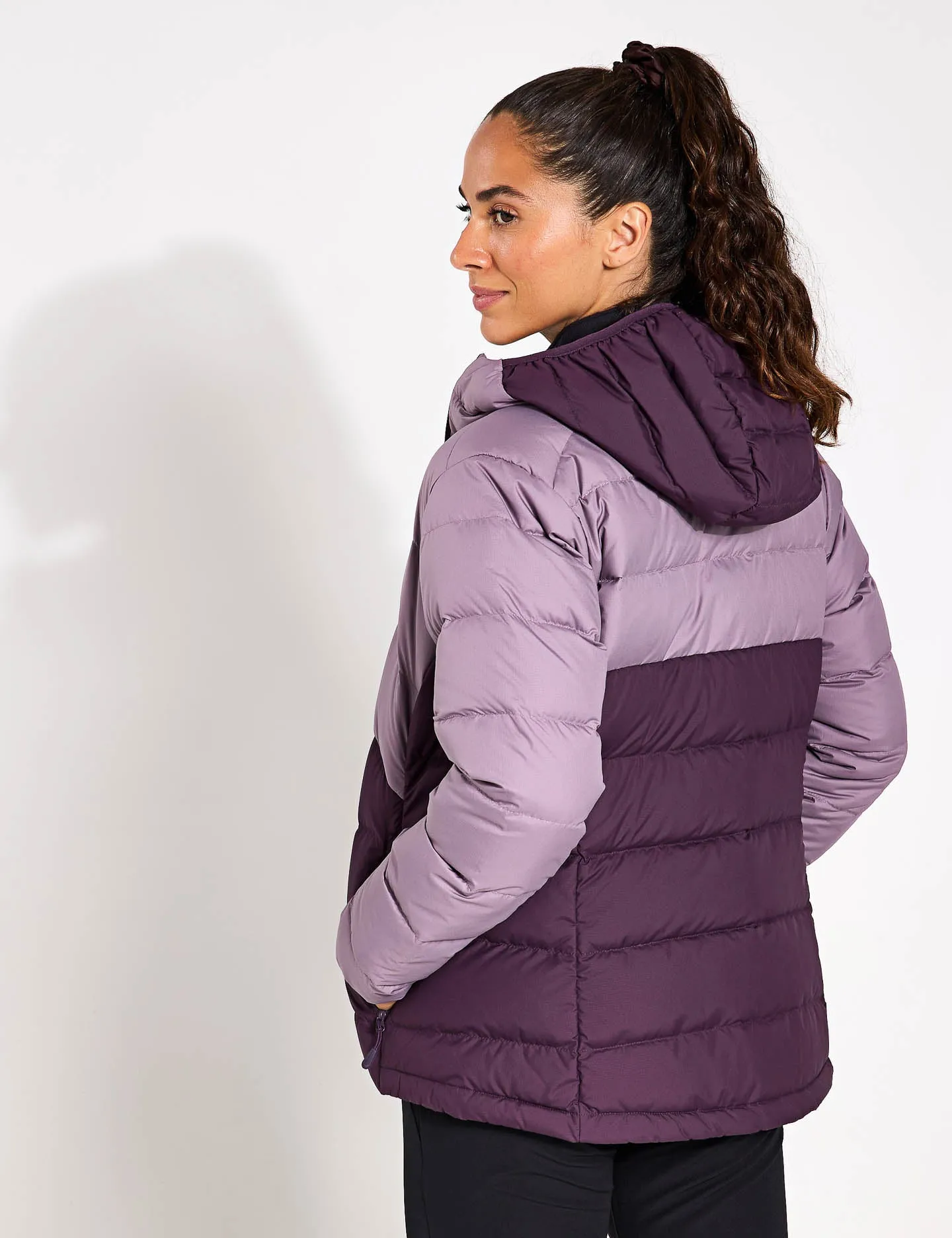 Ather Down Hooded Jacket - Midnight Plum