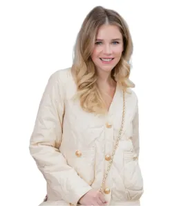 Beige Puffer Jacket