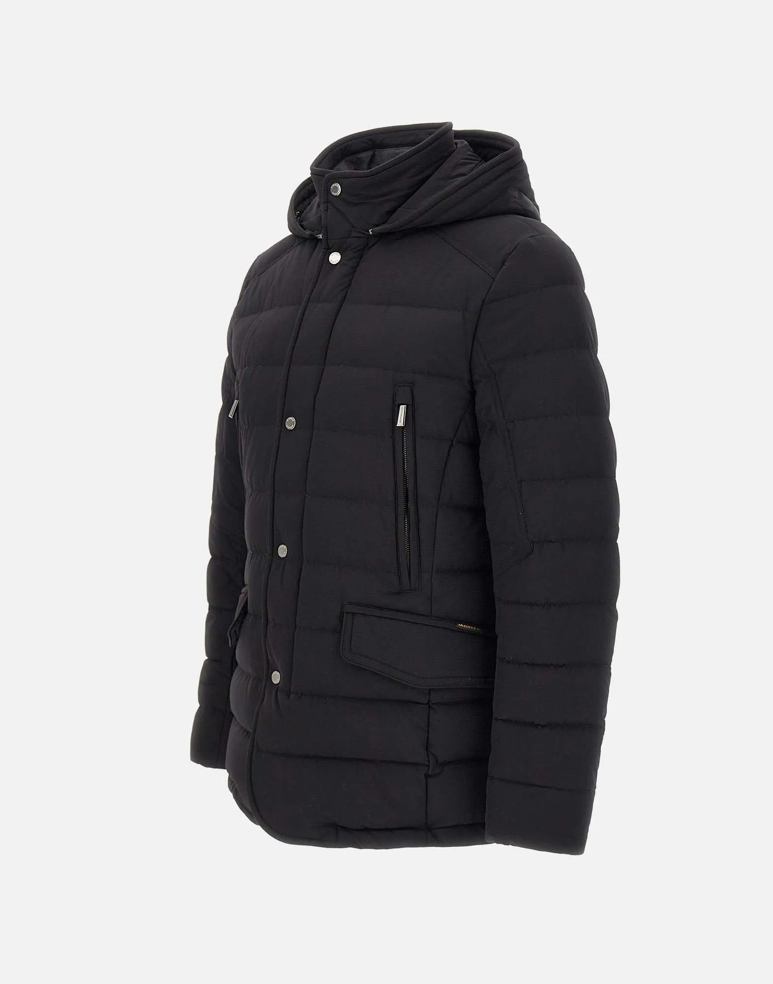 Black Down Padded Hooded Jacket