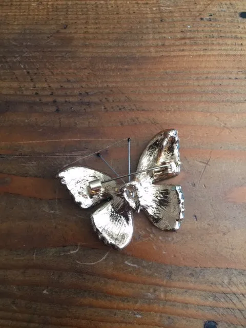 Blue Butterfly Broach