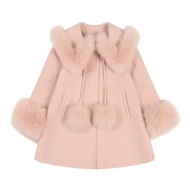 Bobble Babies :: Pompom Cashmere Coat Blush