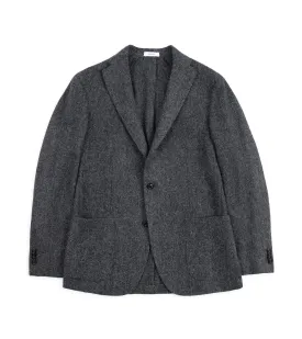 Boglioli Shetland Wool Herringbone K Jacket: Grey