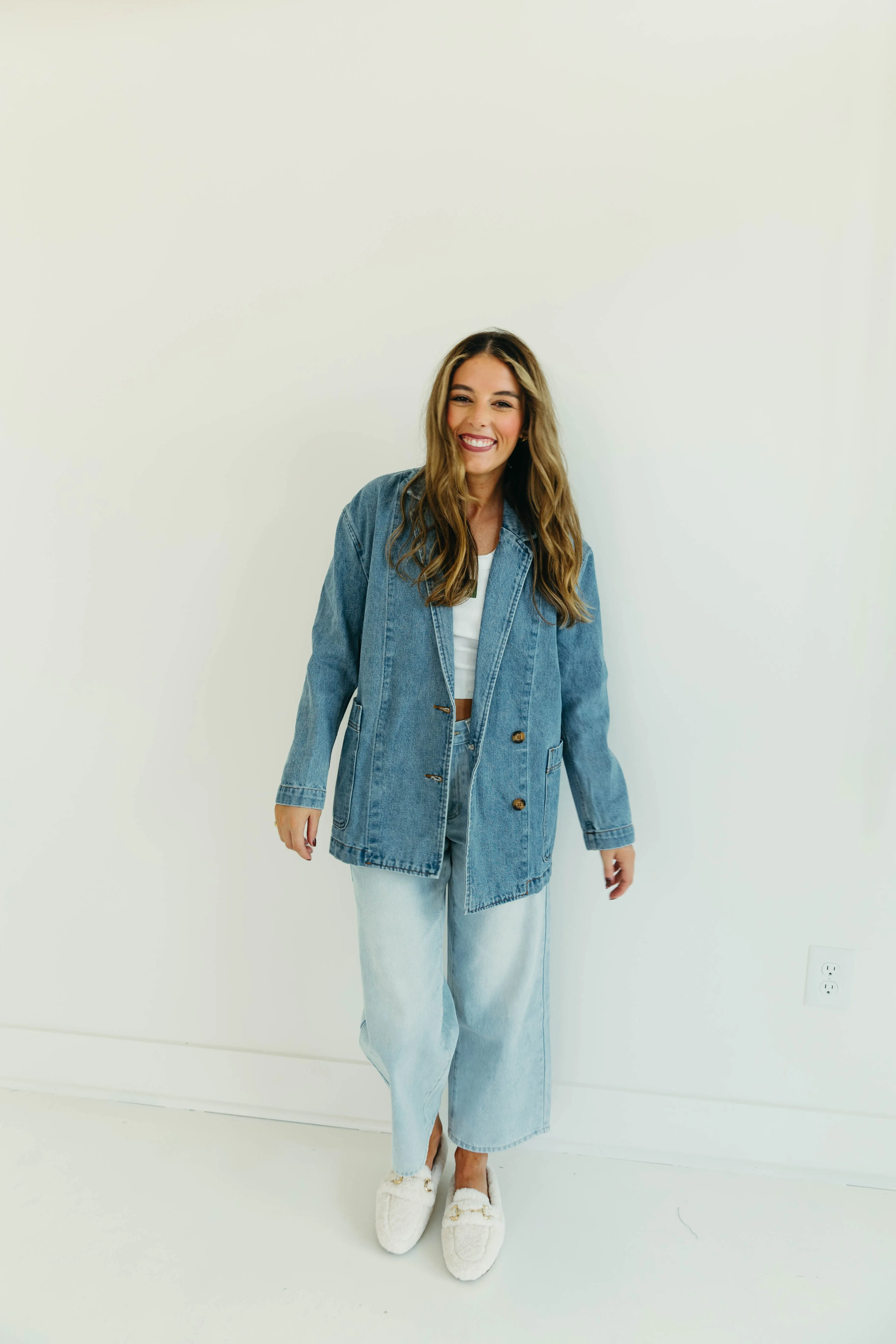 Bryn Denim Blazer - Denim