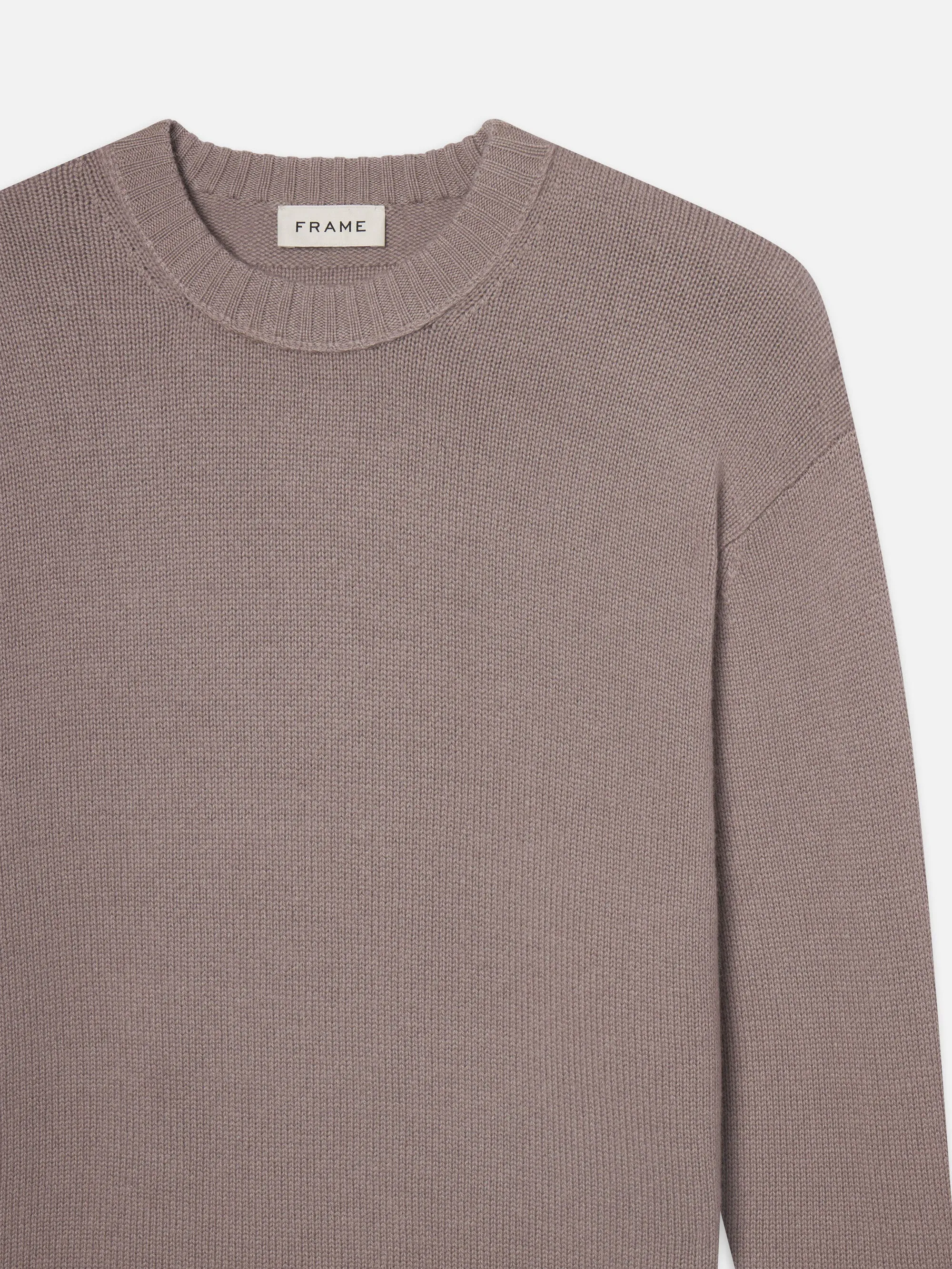 Cashmere Crewneck Sweater -- Soft Lavender