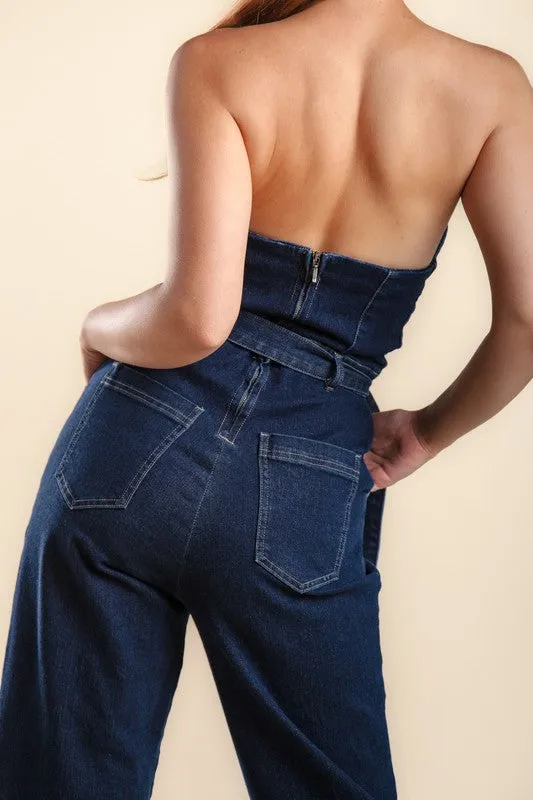 Dark Denim Jumpsuit