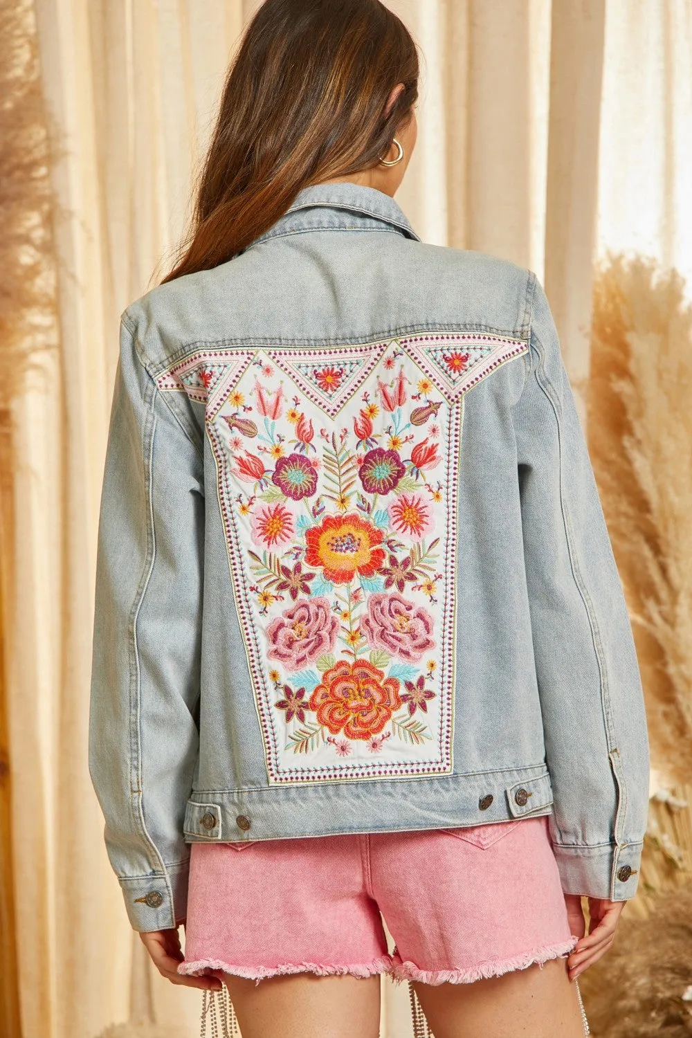 Embroidered Denim Jacket