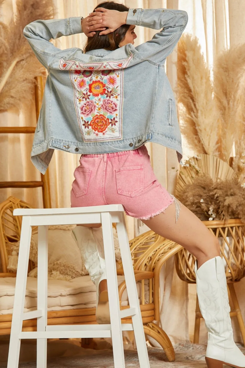 Embroidered Denim Jacket