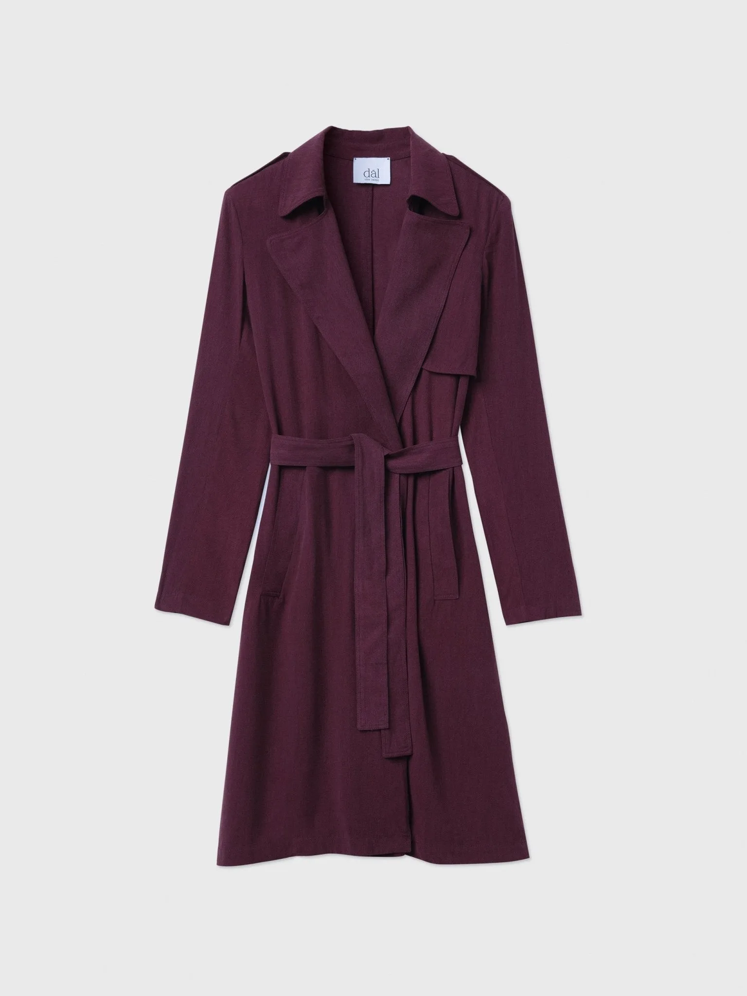 Flowy Lapel Trench Coat