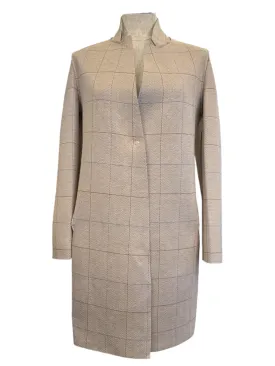 GoodMatch Neoprene Reversible Coat Tartan Beige