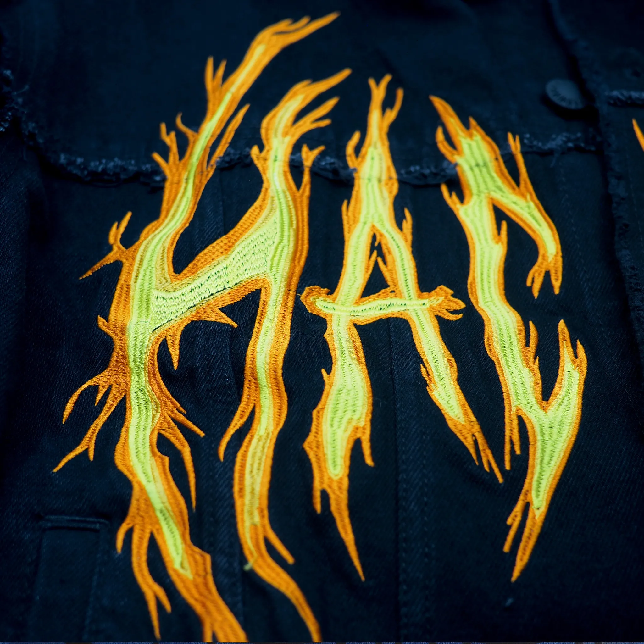 HAC ON FIRE JACKET BLACK DENIM