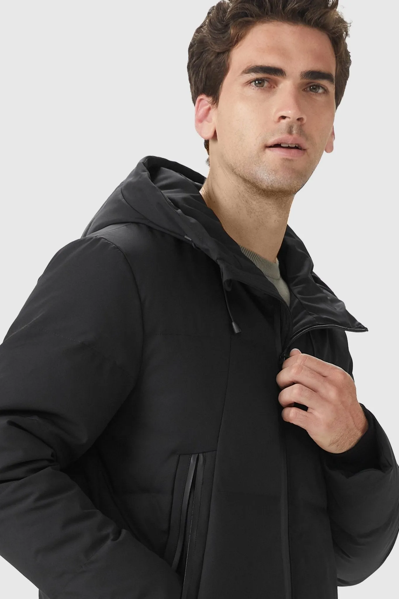 Insulated Warm Hooded Puffer Down Jacket