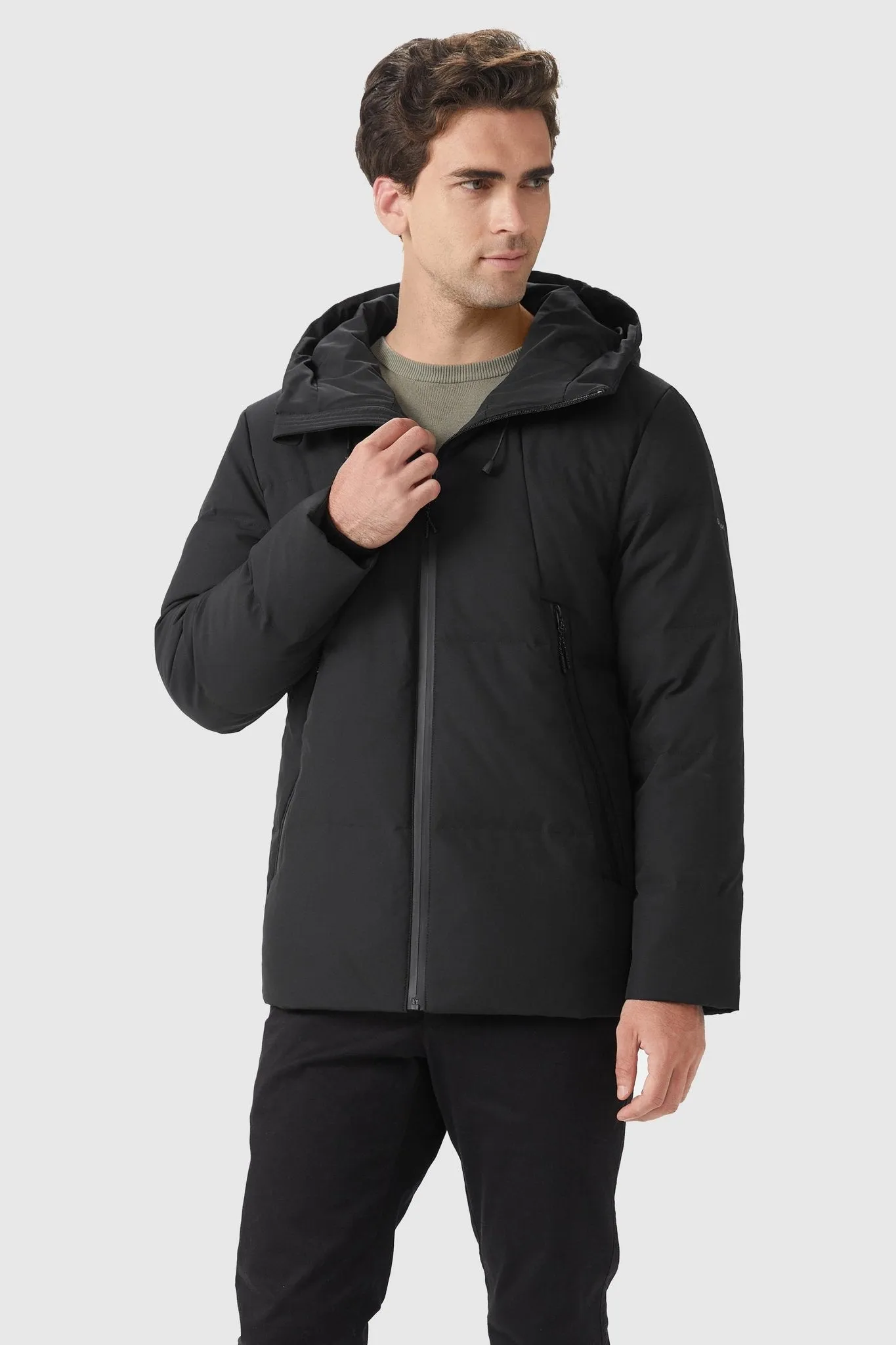 Insulated Warm Hooded Puffer Down Jacket