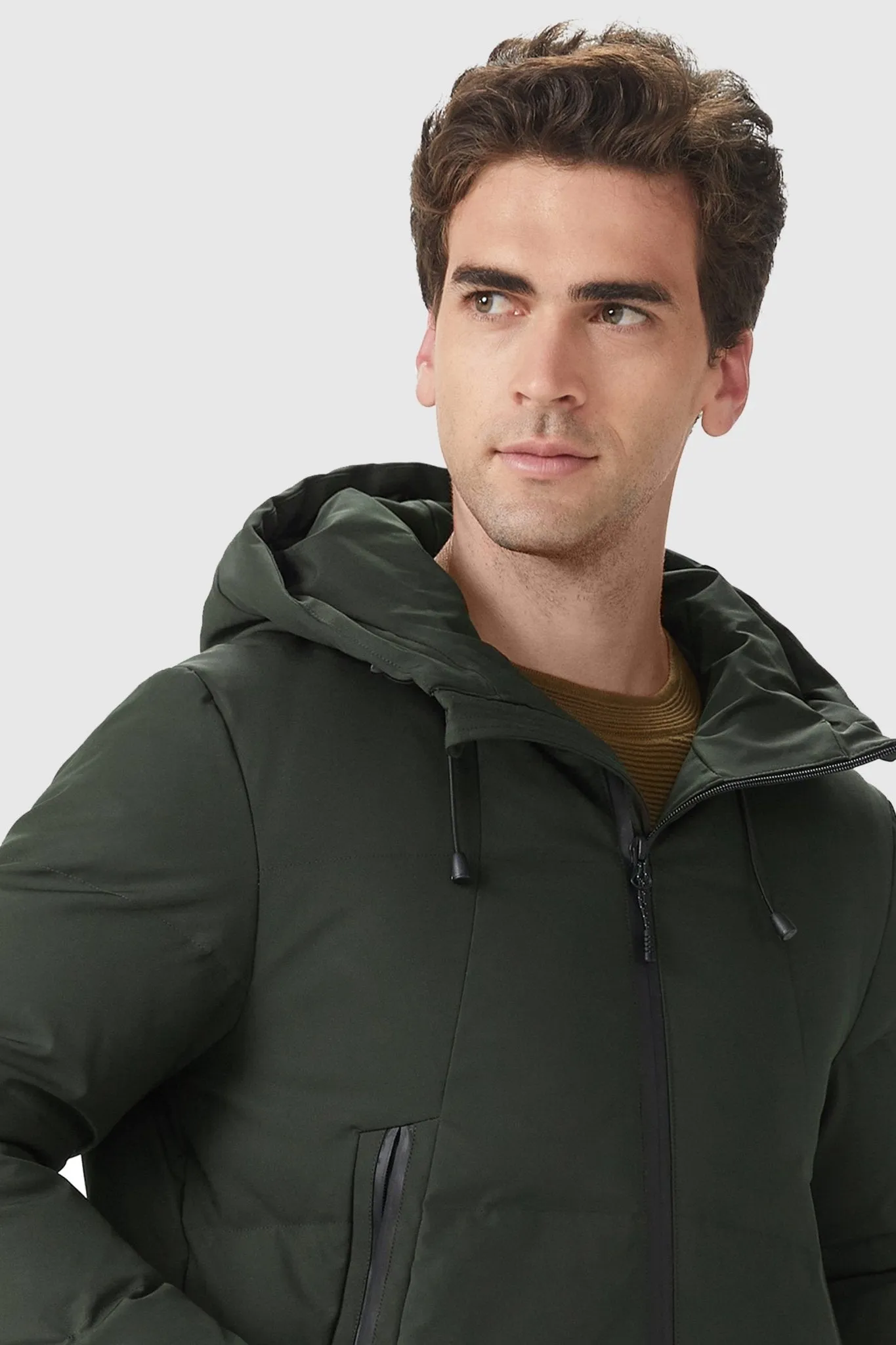 Insulated Warm Hooded Puffer Down Jacket