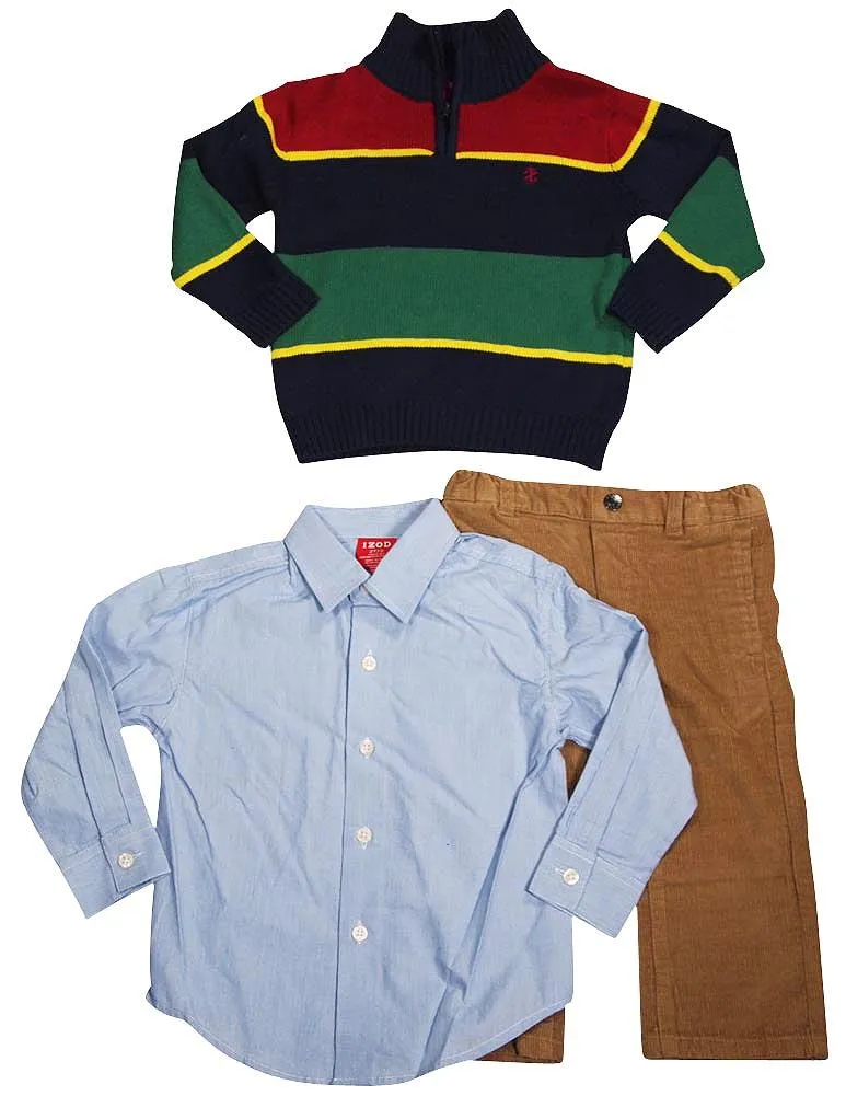 Izod - Little Boys 3 Piece Jean Pant Set