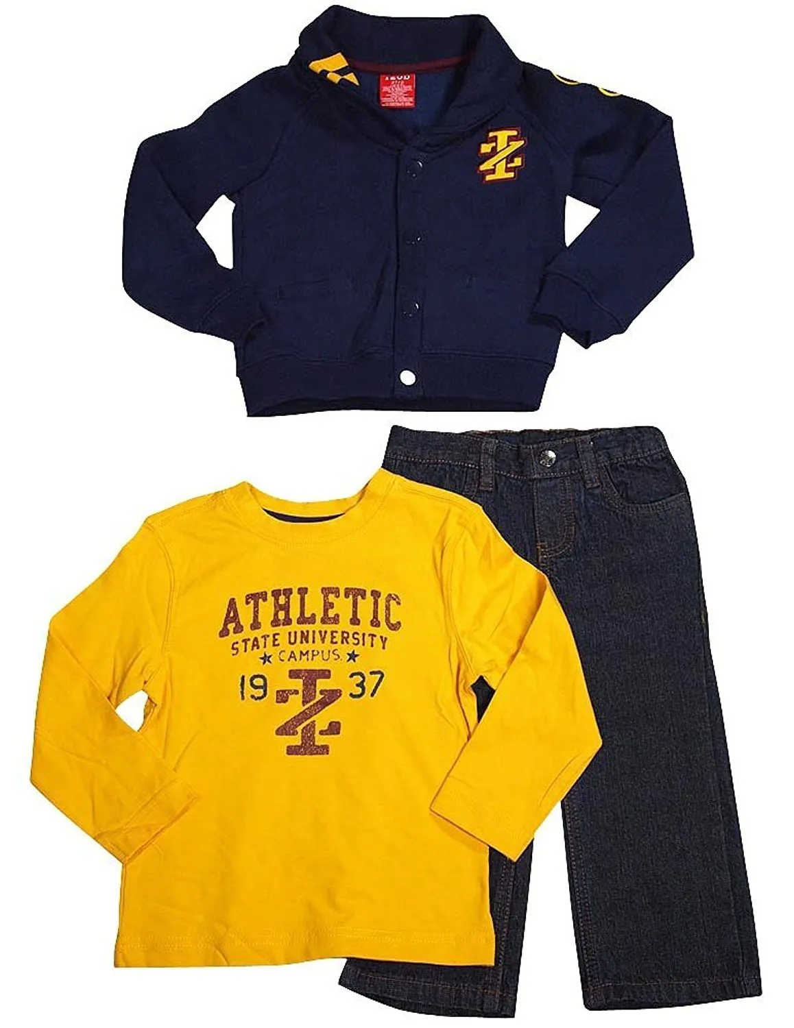 Izod - Little Boys 3 Piece Jean Pant Set