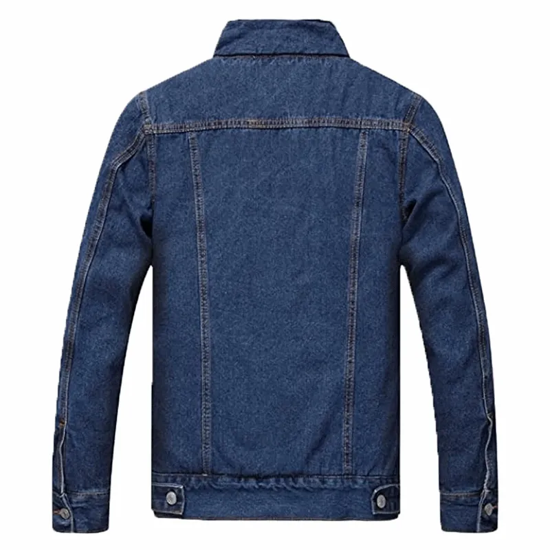 Men's Blue Sherpa Denim Jacket