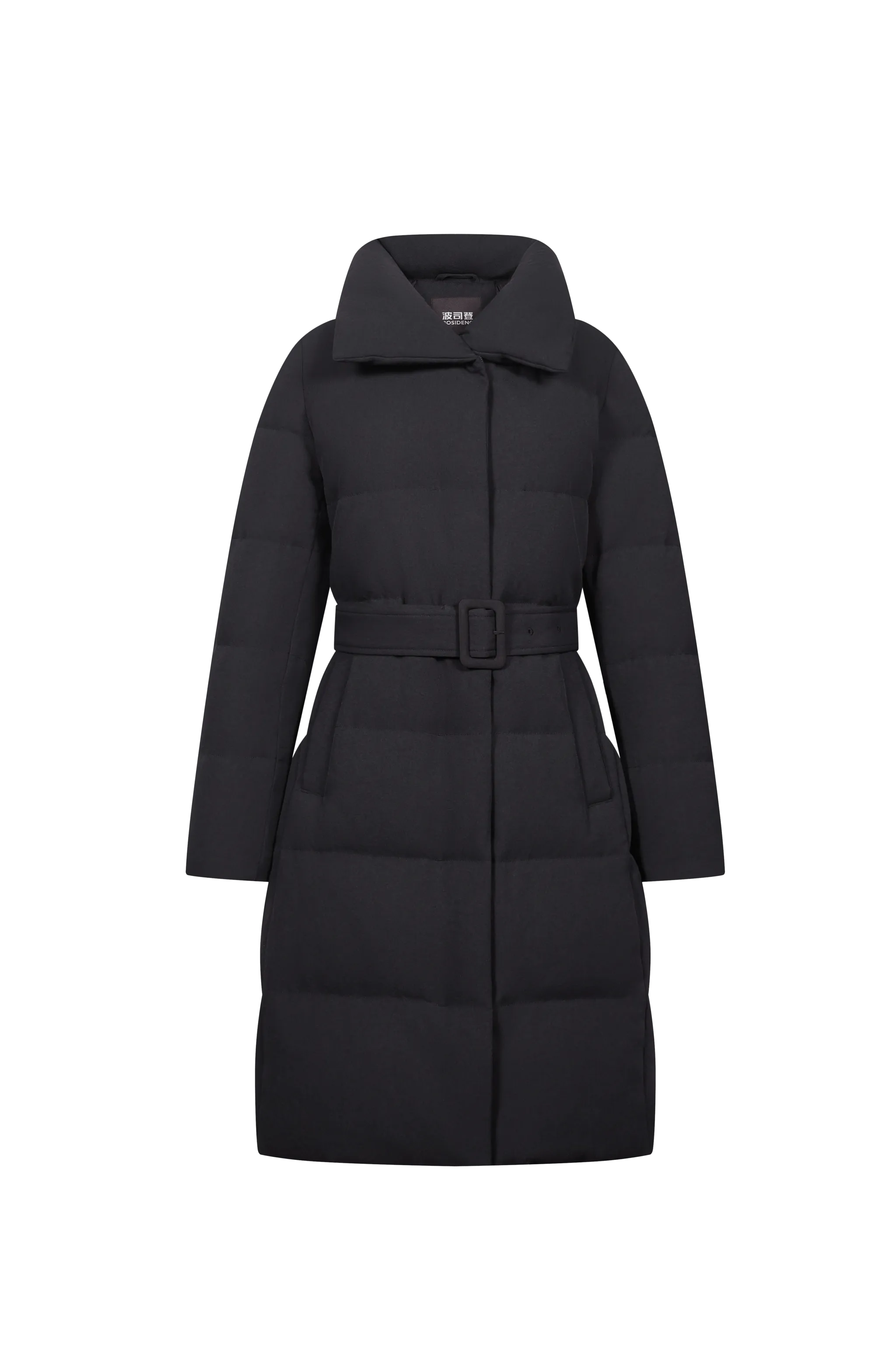 Mid-length Goose Down Jacket With Lapel