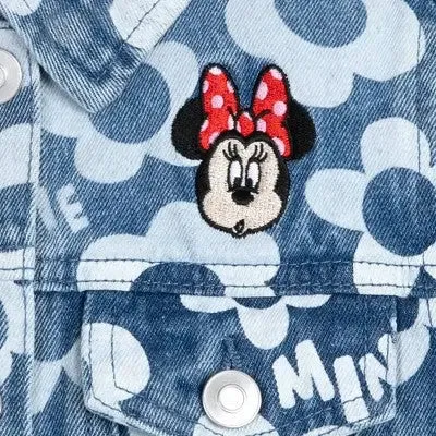 New - Girls' Minnie Mouse Denim Jacket - - Disney Store