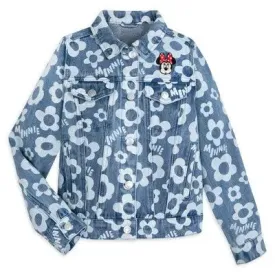 New - Girls' Minnie Mouse Denim Jacket - - Disney Store