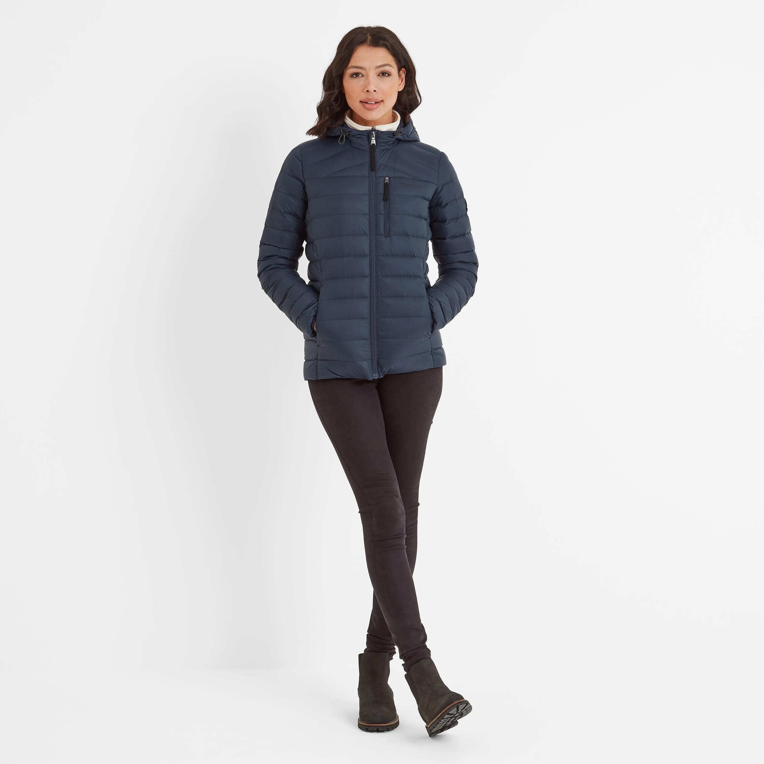 North RDS Womens Hooded Jacket - Dark Indigo