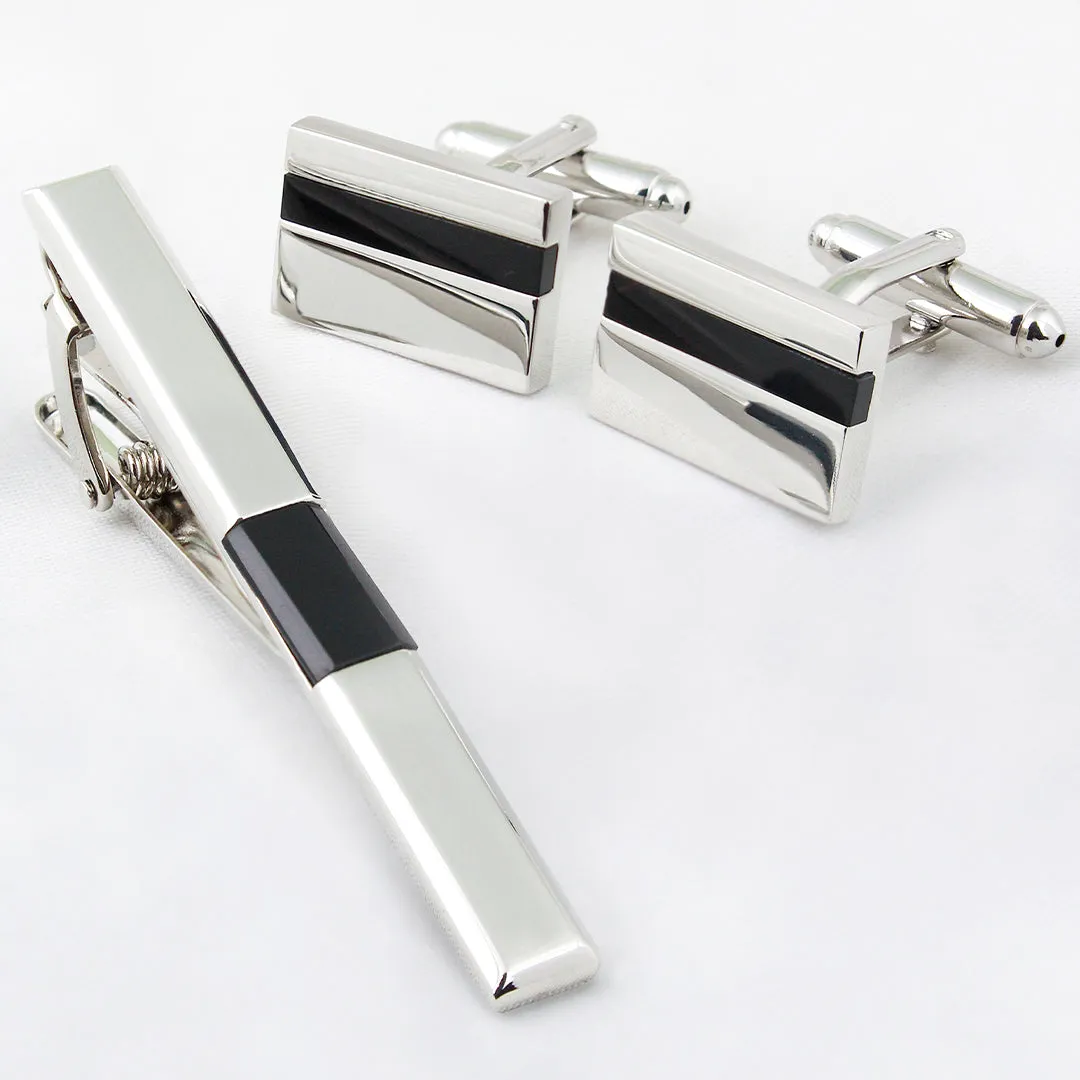 Peluche Debonair Cufflinks and Tie Pin Set