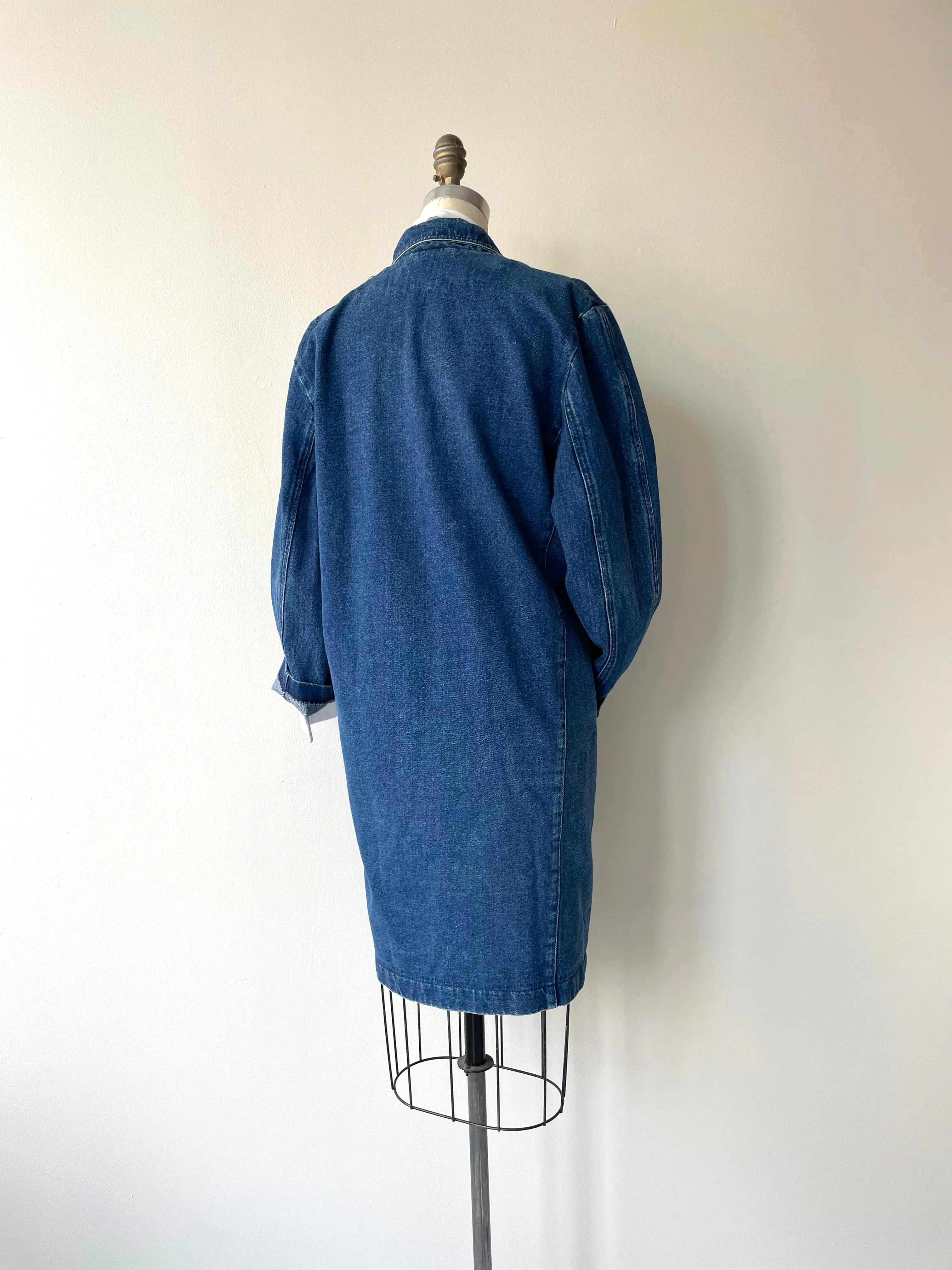 Plaza Denim Overcoat | 1980s