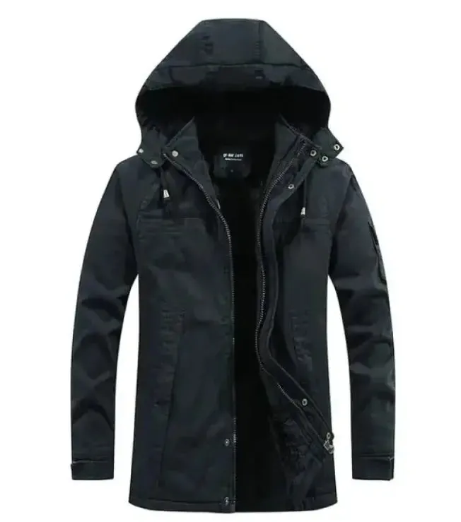 Plush men's washed jacket