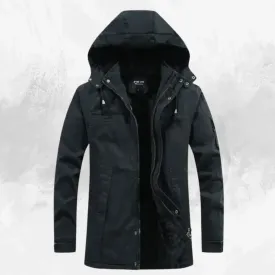 Plush men's washed jacket