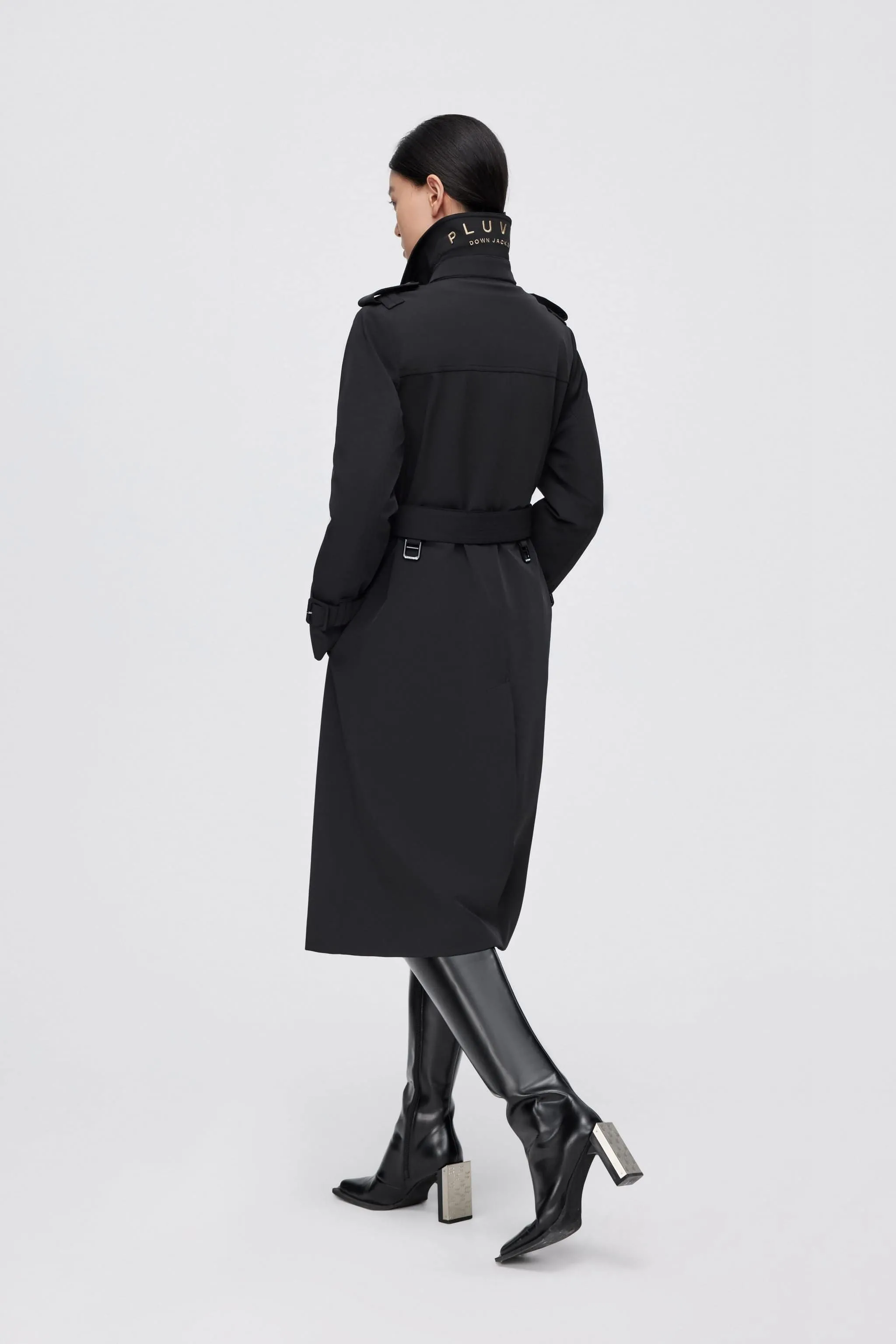 Premium Women's Goose Down Full Length Trench