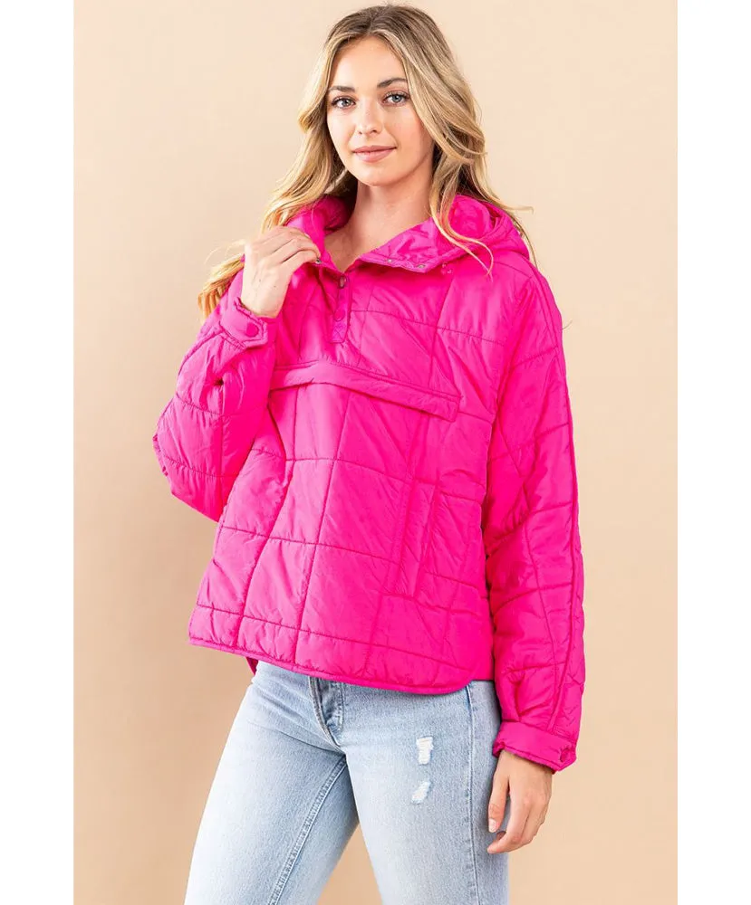 Quinn Quilted Hooded Jacket