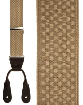 "Beige Checkers" Suspenders