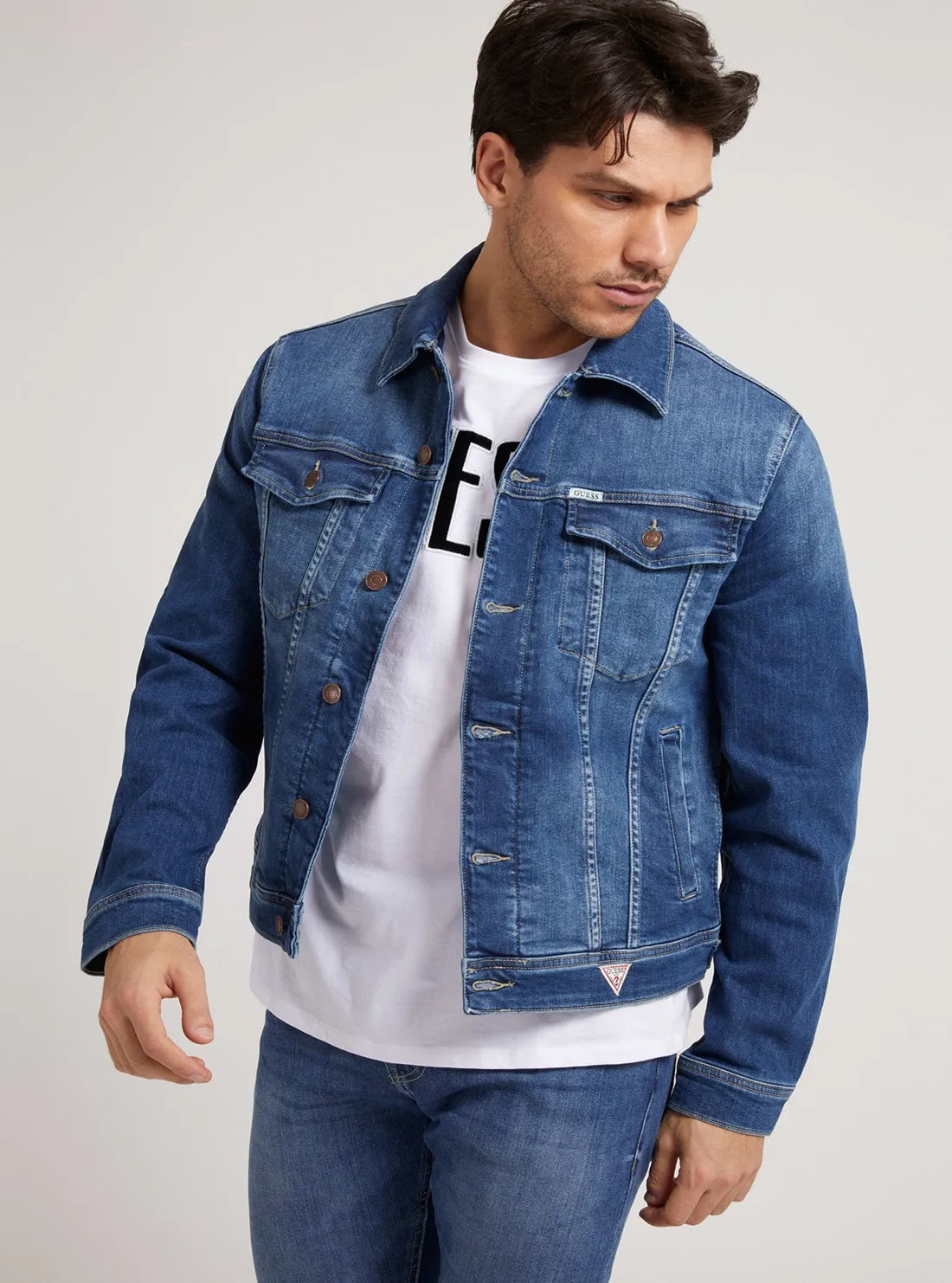 Slim Fit Dillion Denim Medium Blue Jacket