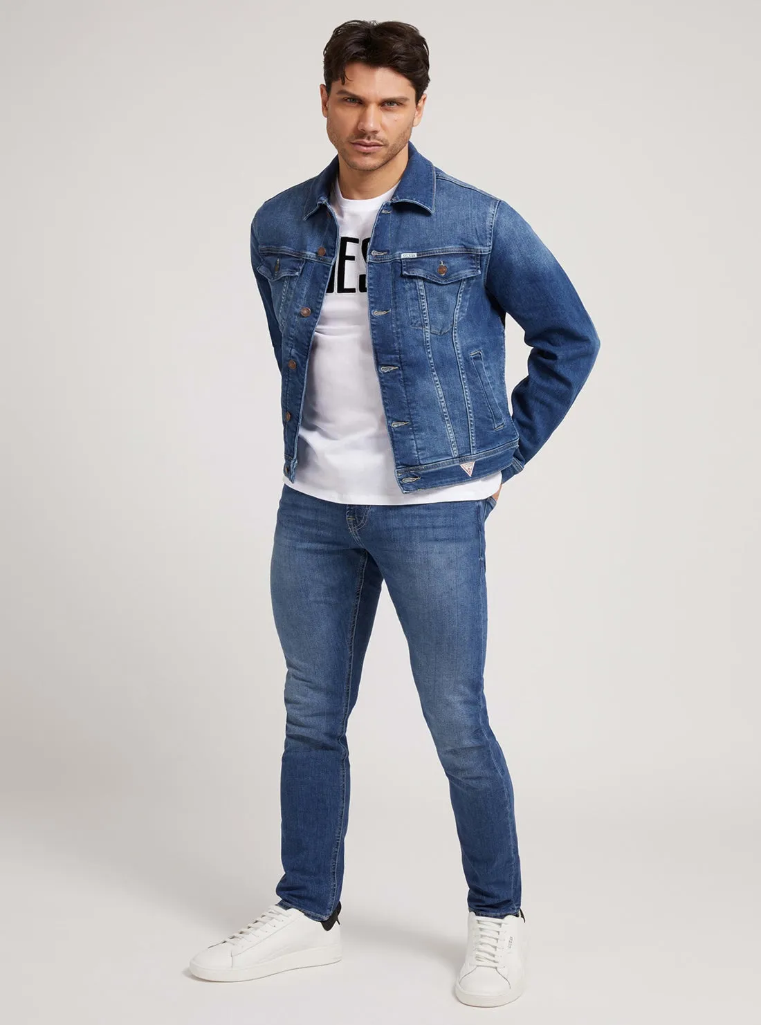 Slim Fit Dillion Denim Medium Blue Jacket