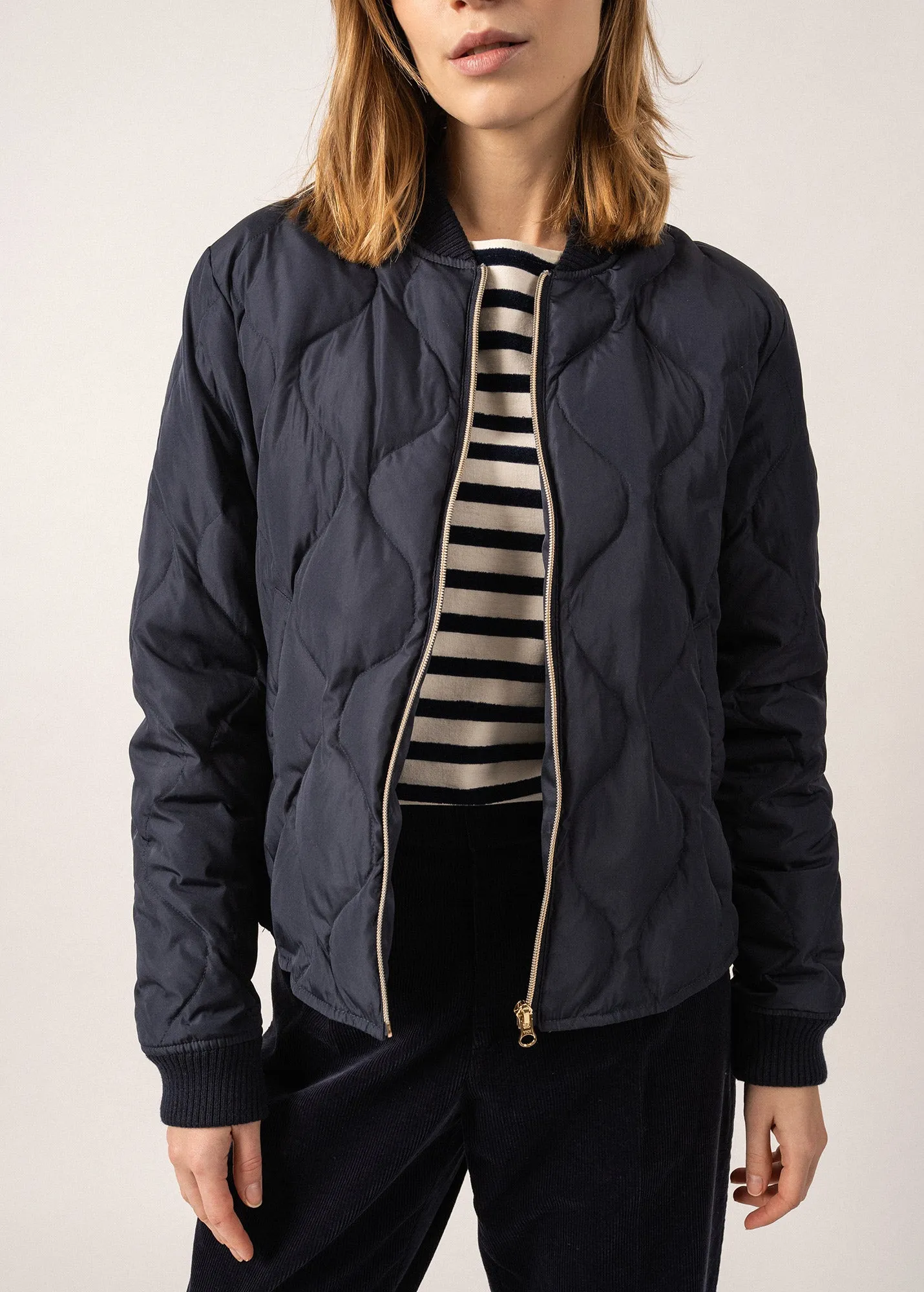 Ste Izia Quilted Jacket - bomber style (AMIRAL)