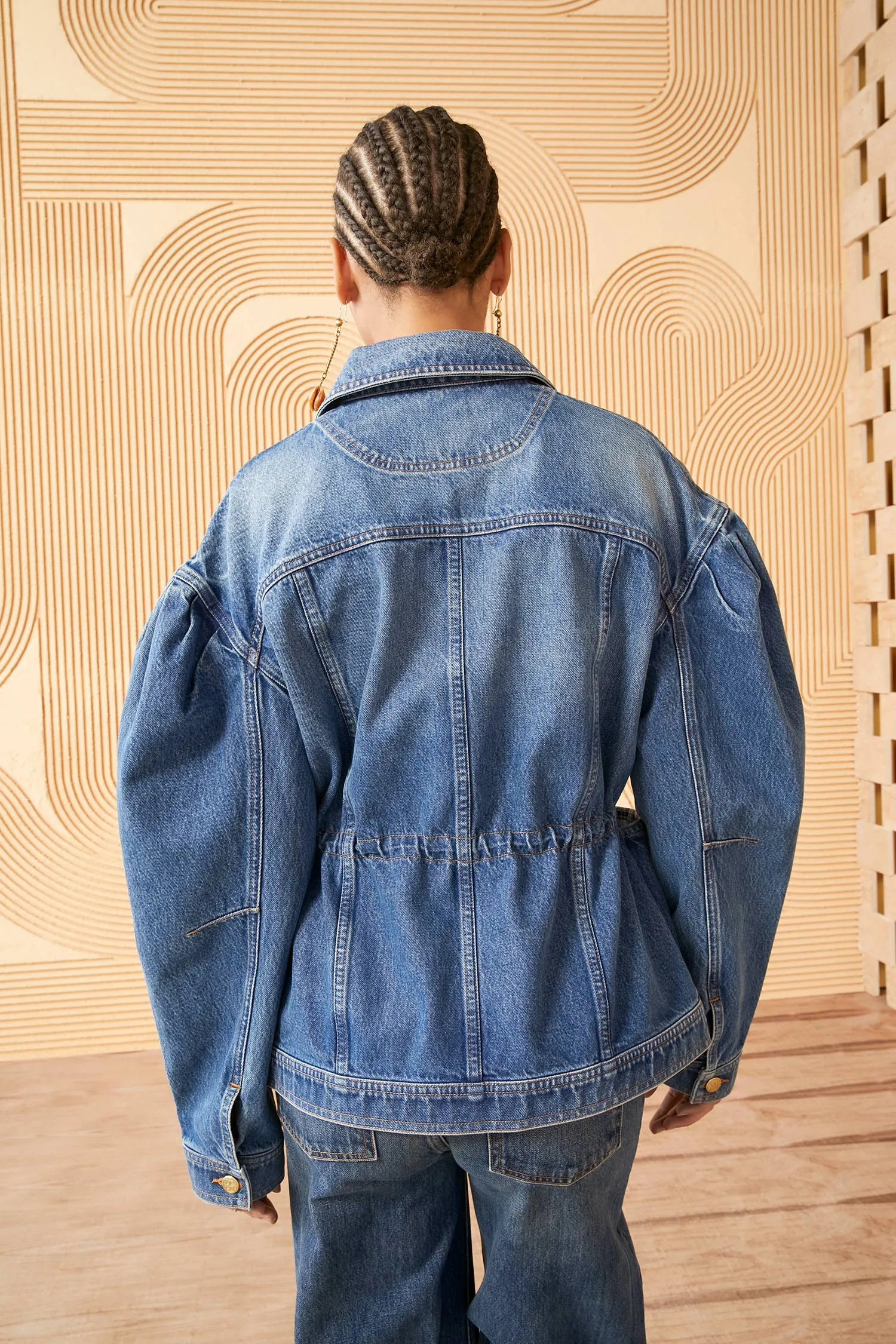 The Odette Jacket - Danube Medium Indigo Wash