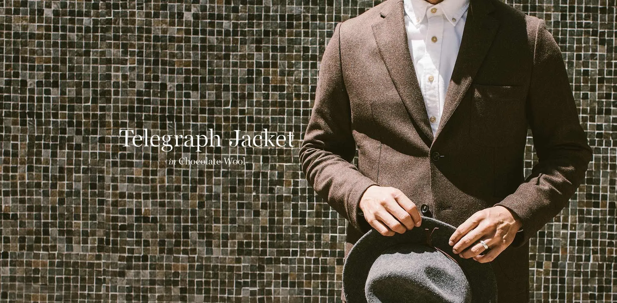 The Telegraph Jacket in Chocolate Wool