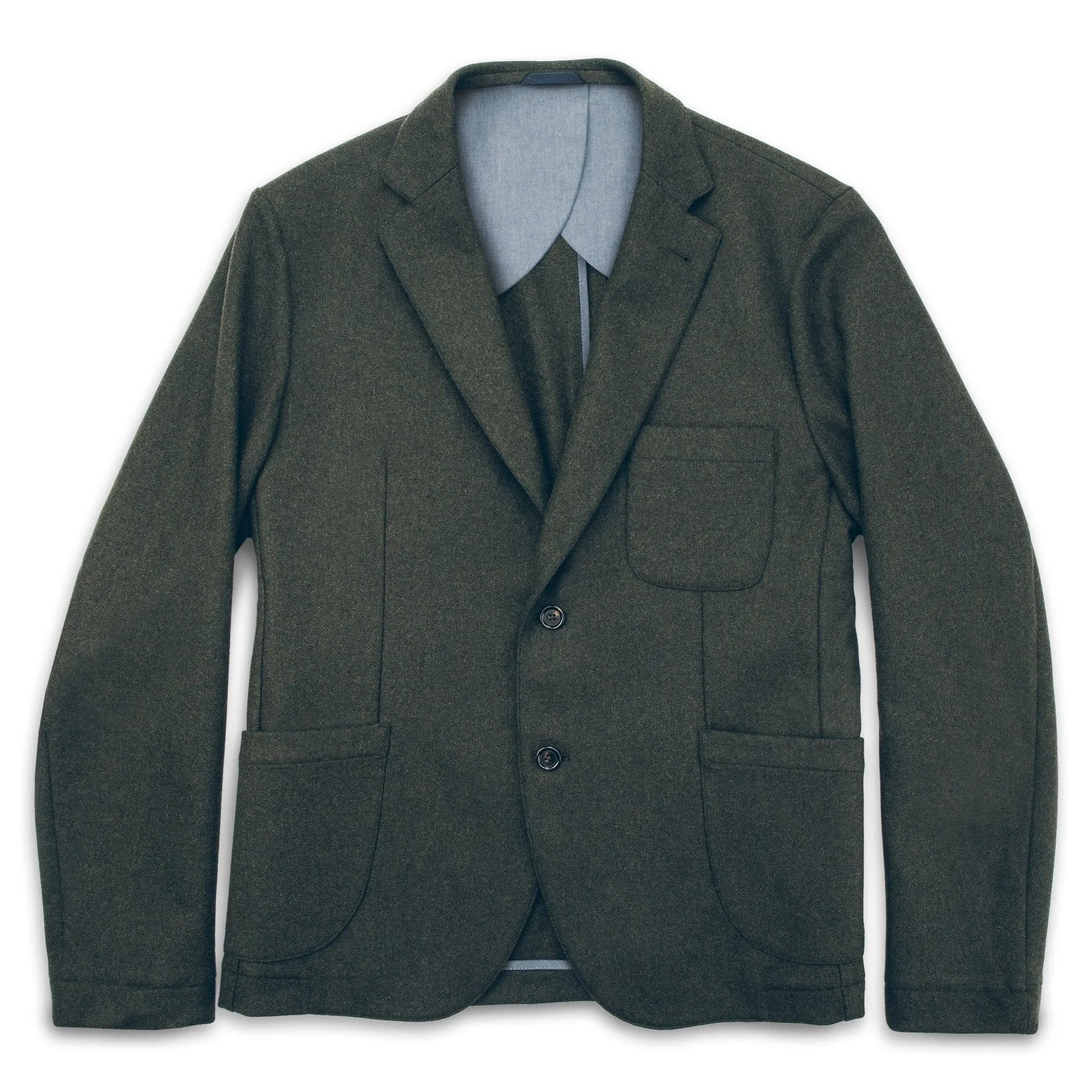 The Telegraph Jacket in Olive Wool