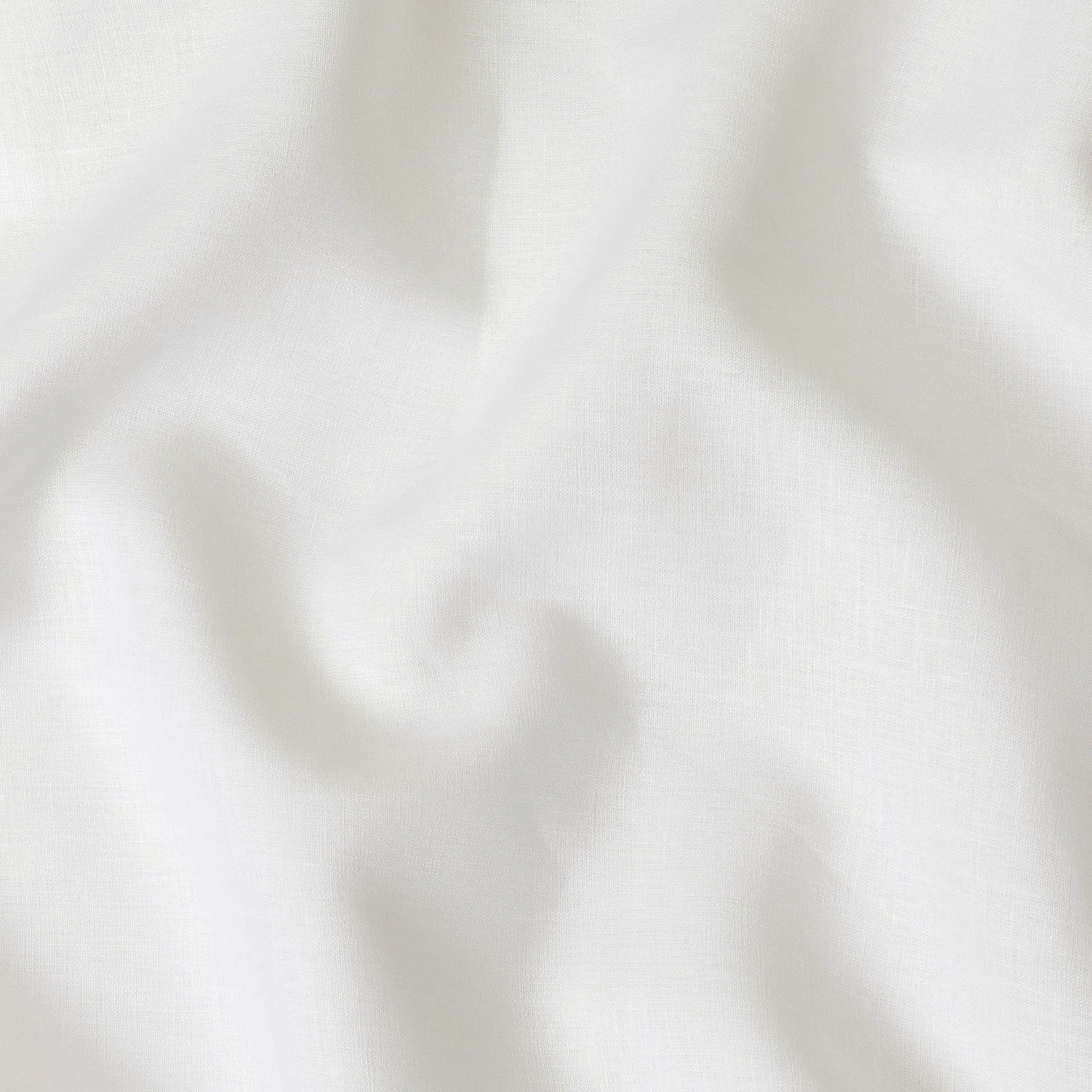 White premium plain pure linen fabric 60 Lea-D15412