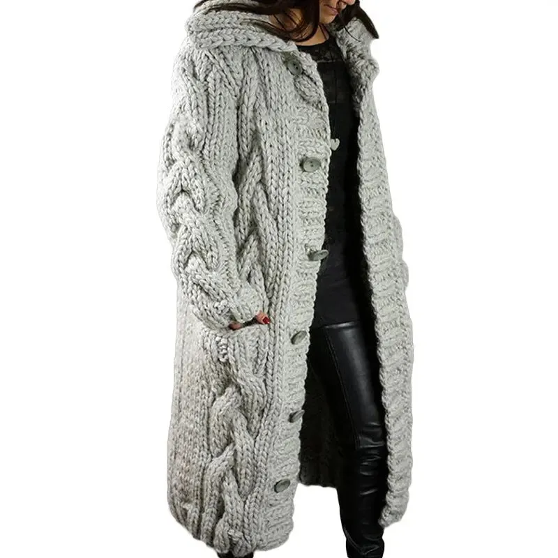 Women's Plus Size Cardigan Coat