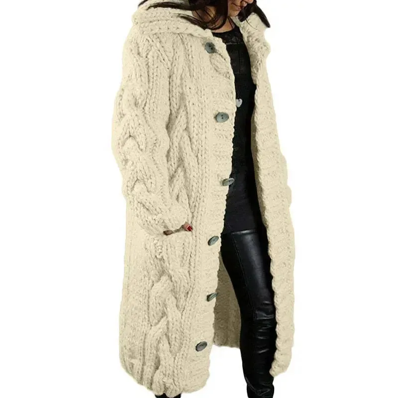 Women's Plus Size Cardigan Coat